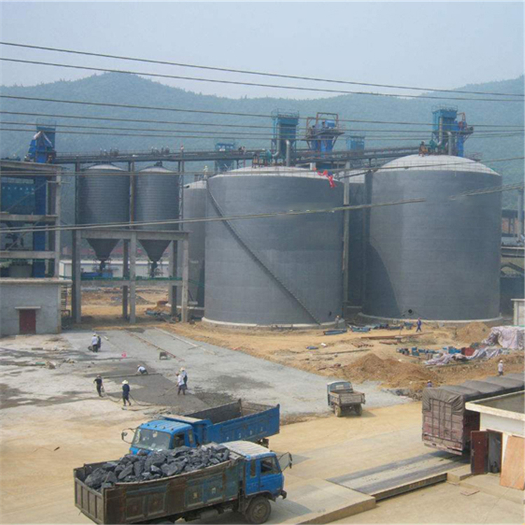 葫芦岛水泥钢板仓2座3000吨青岛项目进入施工